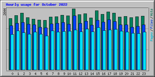 Hourly usage for October 2022